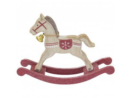 Dřevěný houpací koník 23cm