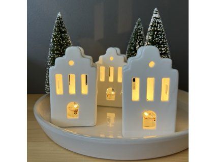Keramický LED domek 10cm
