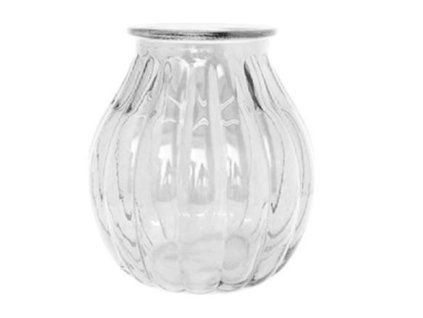 Váza sklo pr.19,5V21,5cm čirá