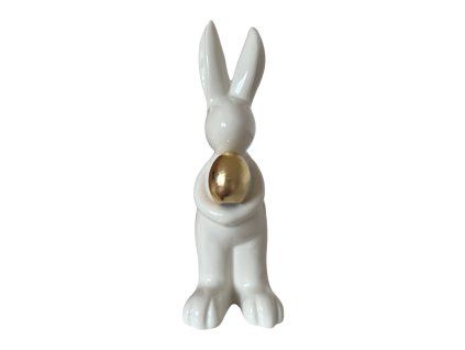 Keramický zajíček s vajíčkem 14,5cm
