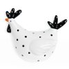 slepice porcelan 16 9cm cerna